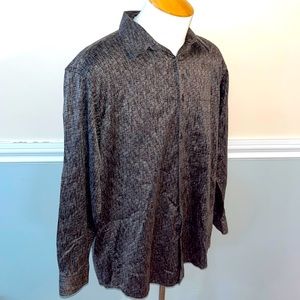 Jhane Barnes Menswear size large button front long sleeve shirt